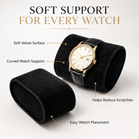 Coussin de présentation en velours personnalisé avec logo pour montre, support d'insertion pour boîte à montres, organisateur, emballage de vente au détail