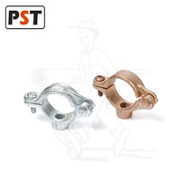 Collier de serrage pour tuyau en fonte malléable plaqué époxy avec raccord NPT