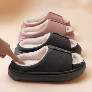 Nuevo Producto: Pantuflas de Casa para Mujer con Suela de EVA, Pantuflas de Diseño en Ante Sintético para Mujer a Precio Popular - Product Image 3