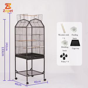 Jaula de Lujo Extra Grande de Metal para Loros y Loritas, Aviario Exterior para Pájaros, Casa de Alambre de Hierro para Agapornis y Canarios - Product Image 5