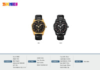 Montre-bracelet SKMEI 1993 pour homme avec bracelet en cuir, affichage de la date, mouvement à quartz, idéale pour un usage quotidien décontracté, approvisionnement en gros pour les revendeurs de cadeaux de mode