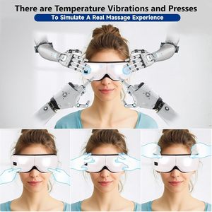 Air Vibration Digital Eye <b>Massager</b> for Eye Relief Heat Compress Eye Care With Music - Product Image 2