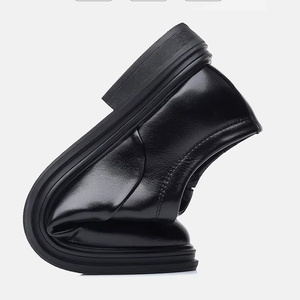 Scarpe in pelle Casual alla moda da uomo scarpe eleganti eleganti da uomo a punta britannica che gli uomini acquistano prodotti - Product Image 2