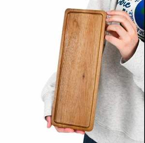 Wooden Tray New Hot Selling Indian Handicrafts Tableware Snack serving Wooden Tray from India decoration - Product Image 1