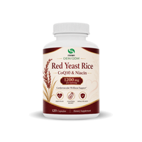 Extrait de riz rouge fermenté de qualité supérieure 300 mg |    Soutien |   Capsules de levure de riz rouge certifiées GMP, marque privée, soutien pour la santé cardiaque