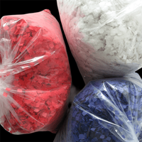 Papier de soie à neige populaire, jetable, blanc, confettis pour lanceurs ou discothèque et soirée folle