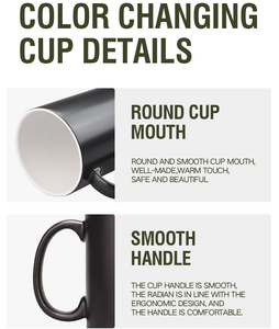 Lưu Niệm Tùy Chỉnh Logo Màu Thay Đổi Cá Nhân Cà Phê 11Oz Thăng Hoa Trống Magicl Mug Gốm - Product Image 4