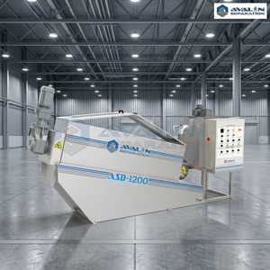 Industrial <b>sludge</b> dewatering machine Solid liquid separation equipment Screw press dewatering system - Product Image 2