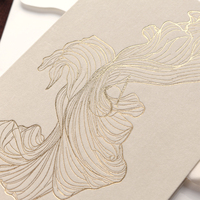 Invitation de mariage de luxe en forme de livret avec ruban doré, carte d'invitation et de réponse en acrylique miroir pour fiançailles, banquet et fête