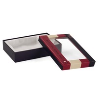 Boîtes d'emballage cadeau magnétiques en carton avec logo personnalisé de luxe avec fenêtre transparente en PVC échantillon gratuit disponible