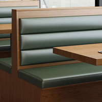 HUALIN Ensemble table à manger et chaises de style moderne pour hôtel, café, pizzeria, restaurant, canapé, carte de siège, table et chaises en bois massif