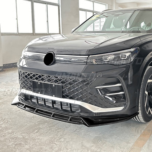 Bumper Guard Front Bumper <b>Diffuser</b> Splitter Lip Protector Guard Apron for VW Tiguan R 2024+ Body Kit <b>Car</b> Accessories - Product Image 4