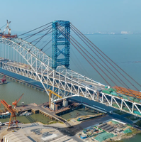 Puente de Estructura de Acero Resistente a la Intemperie, Diseño de Viga de Acero Personalizada para Uso en Carreteras Exteriores
