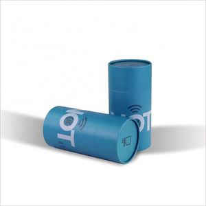 Emballage sous forme de tube en papier cosmétiques, 10 pièces, emballage en carton pour bouteille de café, kraft et thé, cookies magnétiques, design rond - Product Image 1