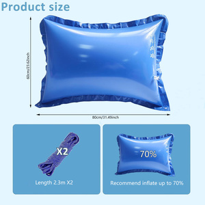 Coussins gonflables épaissis anti-fuite écologiques <span class=keywords><strong>pour</strong></span> piscines hors sol, couverture de <span class=keywords><strong>piscine</strong></span>, ballon de hiverisation, cordes flottantes en PVC <span class=keywords><strong>pour</strong></span> la glace - Product Image 2