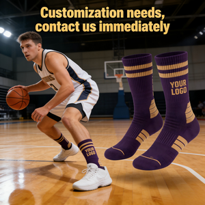 Chaussettes de basket-ball Elite, style rétro, entraînement en équipe, semelle rembourrée, amorti maximal, respirantes, <span class=keywords><strong>coton</strong></span> peigné, douces, chaussettes de sport <span class=keywords><strong>pour</strong></span> hommes - Product Image 1