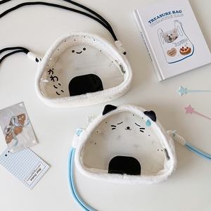 Bolsa de Transporte para Bebé con Diseño de <span class=keywords><strong>Bola</strong></span> de Arroz de Dibujos Animados, Linda Bolsa de Almacenamiento Cruzada de Felpa de Algodón, Bolsa para Figuras de Juguete, Bolsa de Transporte para Bebé, Bolsa Colgante para Exhibición - Product Image 5
