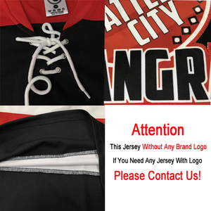 Maillot de hockey personnalisé en usine Maillot de hockey équipe classique club rouge noir - Product Image 4