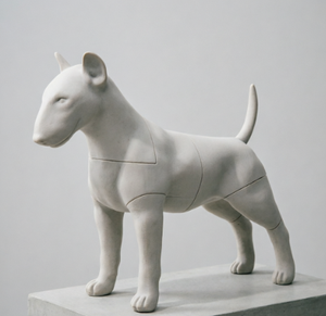 Maniquí <span class=keywords><strong>de</strong></span> Perro Impreso en 3D <span class=keywords><strong>de</strong></span> <span class=keywords><strong>PLA</strong></span>, Modelo Desmontable Bull Terrier 3D-LOUIS-2 para Exhibición en Escaparates <span class=keywords><strong>de</strong></span> Tiendas <span class=keywords><strong>de</strong></span> Ropa para Mascotas y Vitrinas Minoristas - Product Image 1