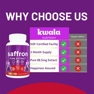 Capsule d'extrait de safran de marque privée supplément végétalien puissant de soutien de l'humeur pour adultes suppléments à base de plantes - Product Image 6