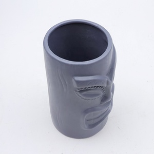 Mug Tiki en Céramique Perlée Mate, Design <span class=keywords><strong>Original</strong></span> Fait Main Hawaïen, Vente en Gros Personnalisée pour Cocktails - Product Image 6