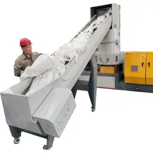 Plastic PP Non-woven Baby Diapers Fabric Recycle Granulator Machine