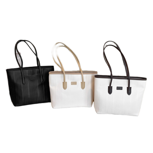 Sac fourre-tout décontracté simple et tendance en PU avec fermeture éclair grande capacité pour femme, nouvelle collection 2025, style coréen - Product Image 1