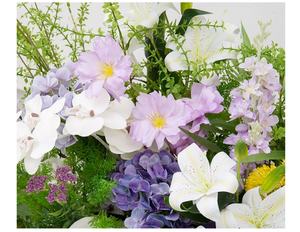 C541 vetrina di fascia alta decorazione fiore artificiale fiore <span class=keywords><strong>viola</strong></span> Monet <span class=keywords><strong>giardino</strong></span> paesaggistico fiore gigante - Product Image 4