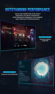 OSCOO M.2 2242 NVMe PCIe Gen3 SSD 128GB 256GB 512GB 1TB 2TB ฮาร์ดดิสก์แบบโซลิดสเตทภายใน สำหรับแล็ปท็อปบาง เครื่องมินิพีซี และเครื่องจักรอุตสาหกรรม - Product Image 4