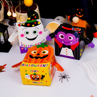 Boîte à bonbons en papier pour Cookies, boîte à bonbons, boîte à bonbons, boîte à bonbons, citrouille, fantôme, Vampire