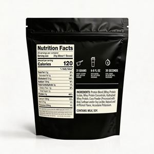 Isolat de protéines de lactosérum en poudre pour la prise de masse musculaire en sachets, suppléments nutritionnels sportifs, saveur chocolat, poudre de protéines en vrac, vente en gros - Product Image 4