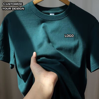 T-shirt uni en coton lourd 100 % (220 g) pour homme, personnalisable avec impression numérique DTG, logo et motif – Vente en gros