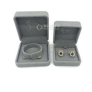Caja de Joyería de Gamuza de Lujo, Caja de Empaque para Anillos, Personalización Avanzada, Empaque de Regalo, Caja de Empaque para Joyería - Product Image 5