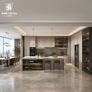Set <span class=keywords><strong>Cucina</strong></span> Ecologico Personalizzato con Mobili a Parete, Installazione Completa Tutto in Uno per Grossisti Internazionali - Product Image 6