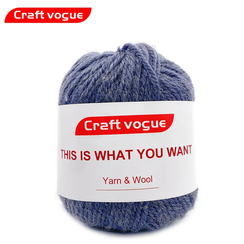 Kerajinan Vogue Pabrik Harga Rendah 3 Mm Baik Kualitas Mewah Yak Benang Wol Merajut Syal Hat Mantel Wol Crochet Pattern
