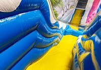 Château gonflable géant en PVC sur le thème tropical d'Hawaï, aire de jeux gonflable extérieure pour la location