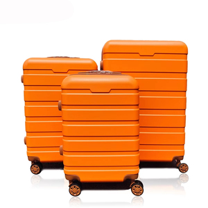 Ensemble de valises rigides en ABS violet avec logo personnalisé, 3 ou 4 pièces, en PP, à roulettes, pour voyage, livraison rapide (RTS) - Product Image 2