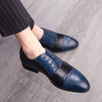 Hochwertige Herrenschuhe Spitze Formelle Slipper Leichte Schnürschuhe für Geschäft, Party und Hochzeit
