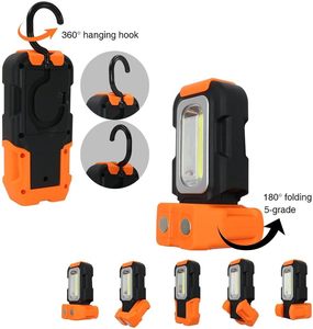 Portable <b>LED</b> COB Work <b>Light</b> Magnetic Hanging Hook Battery Operated IP20 for Car Repair Emergency Hiking Camping COB <b>LED</b> Pr - Product Image 2
