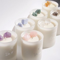 Ensemble cadeau de bougies parfumées en cire de soja personnalisées AIKUN, porte-bougie en céramique pour la décoration de la maison