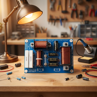 Répartiteur de fréquence audio passif 3 voies 1300W pour systèmes sonores (aigus, basses, tweeter, woofer)
