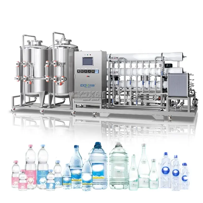 Cjx 000l कॉस्मेटिक खाद्य उद्योग रो जल उपचार मशीनरी छोटे पौधे खनिज शुद्ध जल उपचार उपकरण