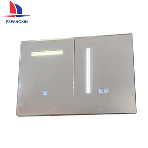 New Arrival Aluminum Mirror Frame Furniture LED Light Smart Mirror For Bathroom Cabinet