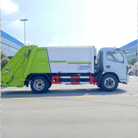 Camion à ordures à compression hydraulique Chengli Dongfeng Furuka 8m³ à chargement arrière pour la collecte et le transport des déchets municipaux