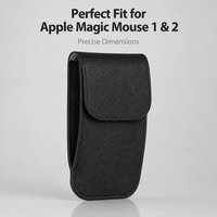 Souris personnalisables, sacs de rangement en cuir magnétiques, organiseur de câbles de chargeur de souris portable, accessoires informatiques de bureau
