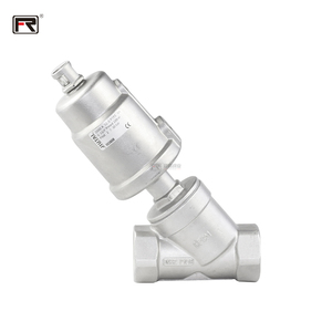 Vanne d'angle pneumatique Furui à filetage femelle en acier inoxydable, double action, joint PTFE, tailles de port 1/2in-4in, commande d'air (<span class=keywords><strong>BSPP</strong></span>/NPT) - Product Image 5