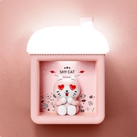 Lampe de chevet sans fil, cadeau de Noël amusant pour enfants, lampe à activation tactile, veilleuse pratique, lumière à induction maison de neige