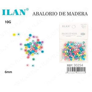 Perline in Legno Ilan 6mm Multicolore per Creazione di Gioielli Artigianali - Product Image 3