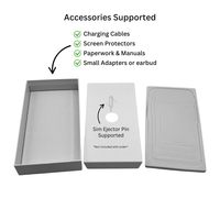 Boîtes en papier blanc personnalisées de haute qualité à prix économique avec doublure en carton, emballage pour étui de téléphone portable avec couvercle