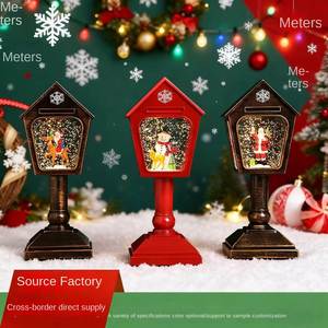 โคมไฟตั้งโต๊ะพลาสติก LED แบบเติมน้ำสำหรับตกแต่งคริสต์มาส เหมาะสำหรับตกแต่งหน้าต่างห้างสรรพสินค้า ไฟประดับตกแต่งคริสต์มาส - Product Image 2